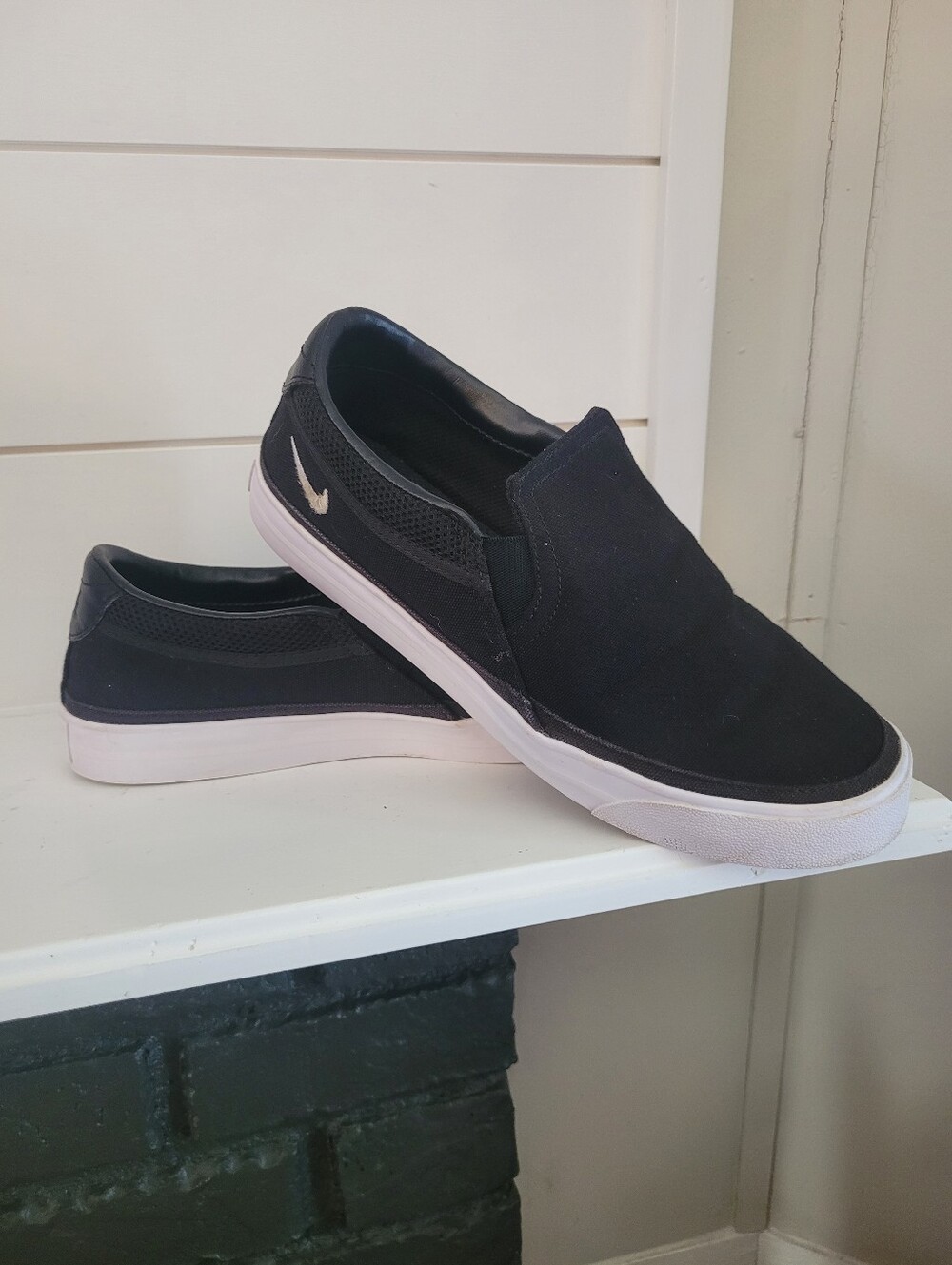 Nike Black Slip-Ons